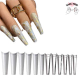 Extension  faux ongles en forme de cercueil