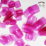 Faux ongles pour les orteils en acrylique avec plusieurs choix de couleurs 10 tailles différentes, et 50 pièces par taille, de couleur orse