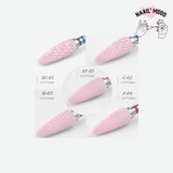 Embout rose pour une machine de manucure électrique. 5 Embout pour lime à ongles rotatives.