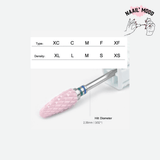 Embout rose pour une machine de manucure électrique Embout pour lime à ongles rotatives. 