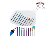 mèches de perceuse à ongles électrique. Fait en céramic et tungstène. Contient 10 forêt par paquet.