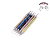 5 stylos à points et à 2 voies pour Nail Art